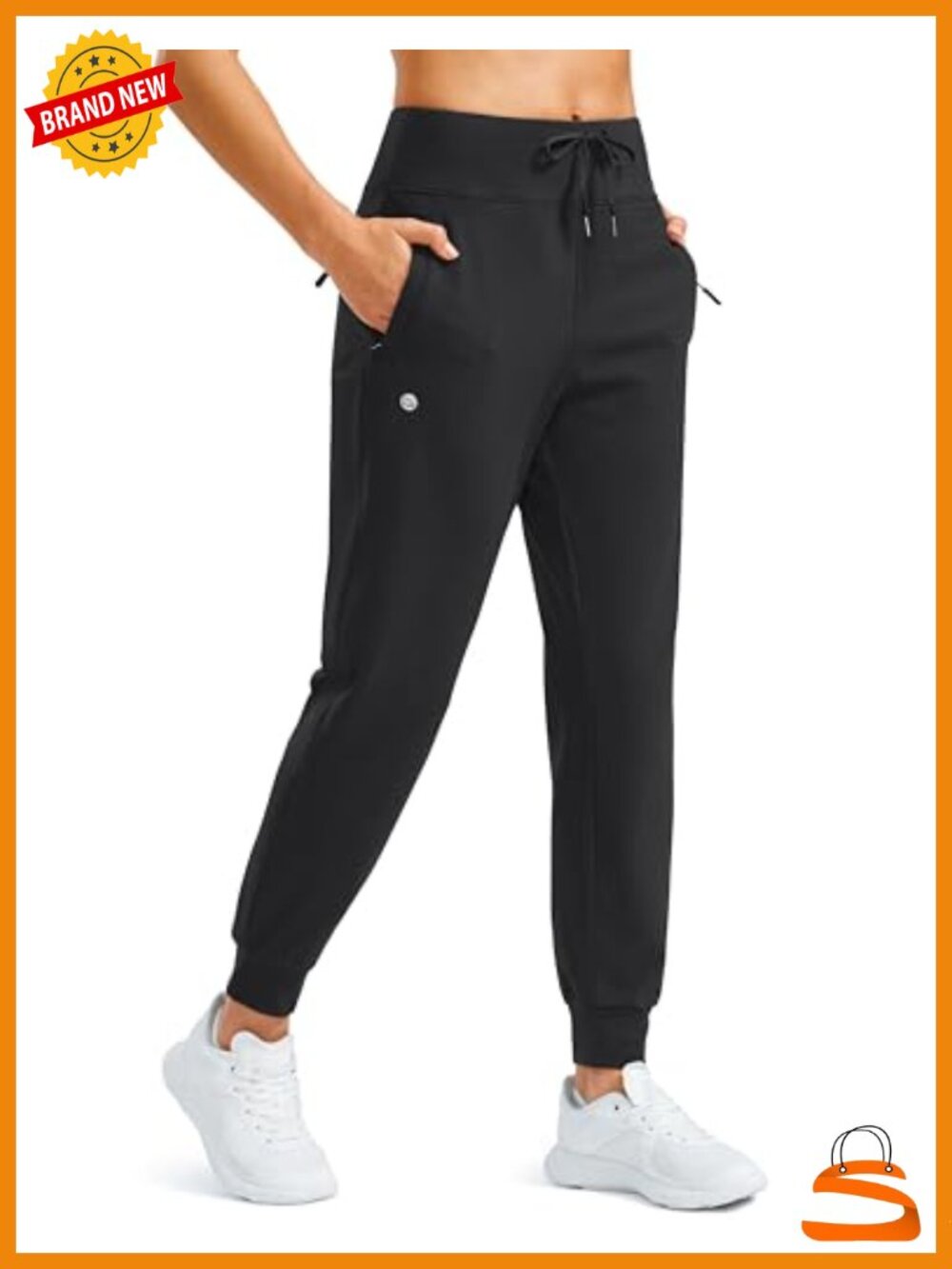 Fleece Lined Water Resistant High Waisted Jogger Hiking Pants